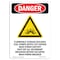 Signmission Safety Sign, OSHA Danger, 10" Height, Flammable Storage, Portrait OS-DS-D-710-V-2533 - alternate 1